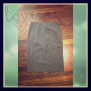 Gray Pencil Skirt